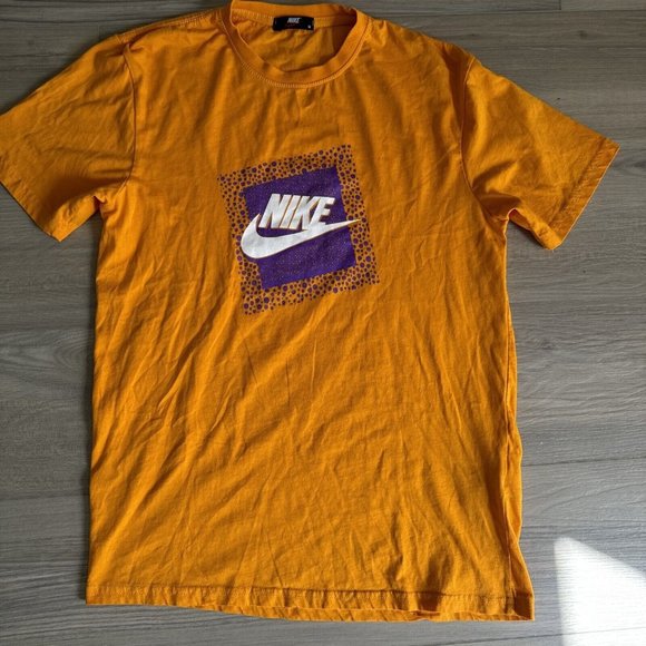 Vintage NIKE Orange Yellow Purple‎ Lakers Shirt Men’s Size Medium VTG - Picture 1 of 9